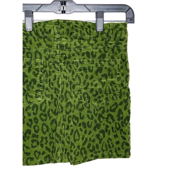 Hartstrings Skirt Girls 14 Kids Corduroy Skort Green Leopard Print Casual Fall - Picture 9 of 13